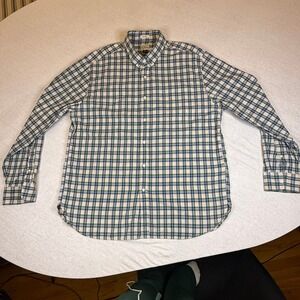 J Crew Classic Fit Plaid Button Down Shirt Men's XL Long Sleeve Cotton Casual